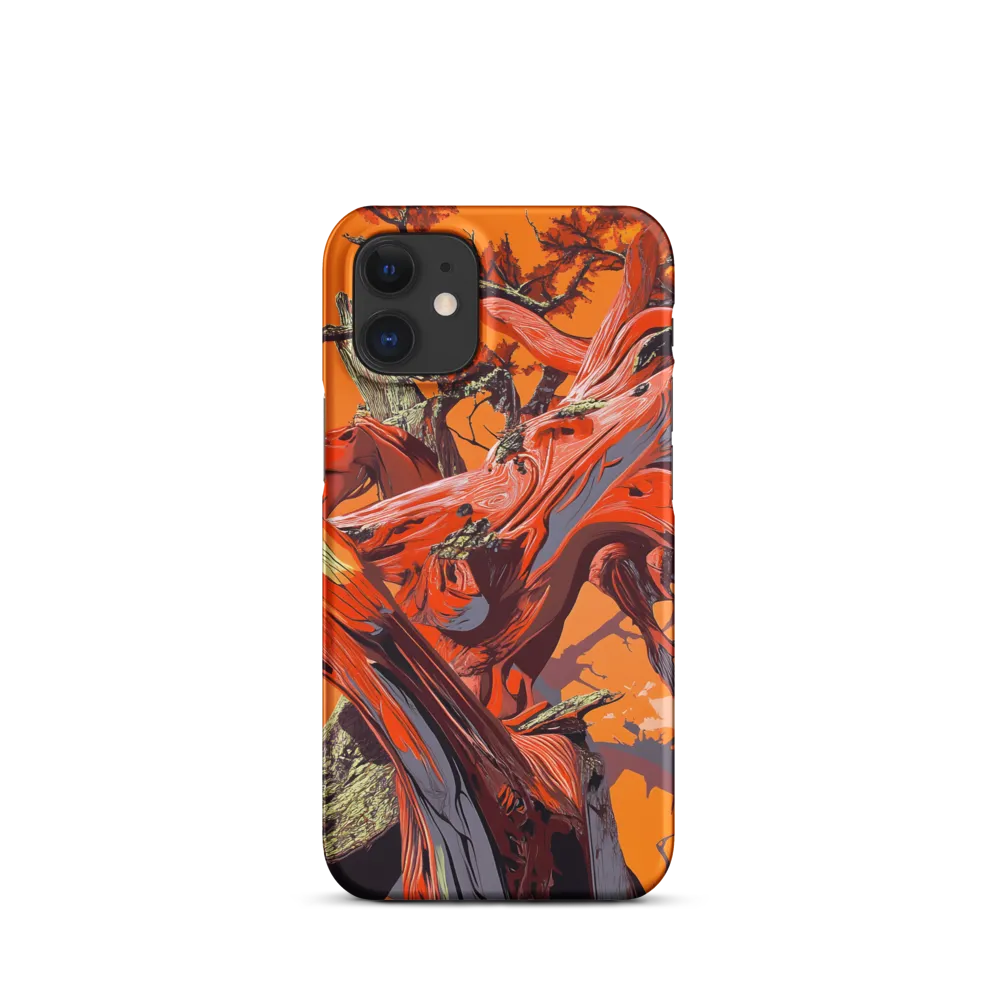 Life in Motion: An Abstract Tree | Phone Case |  12 Mini | Snap Case | Matte