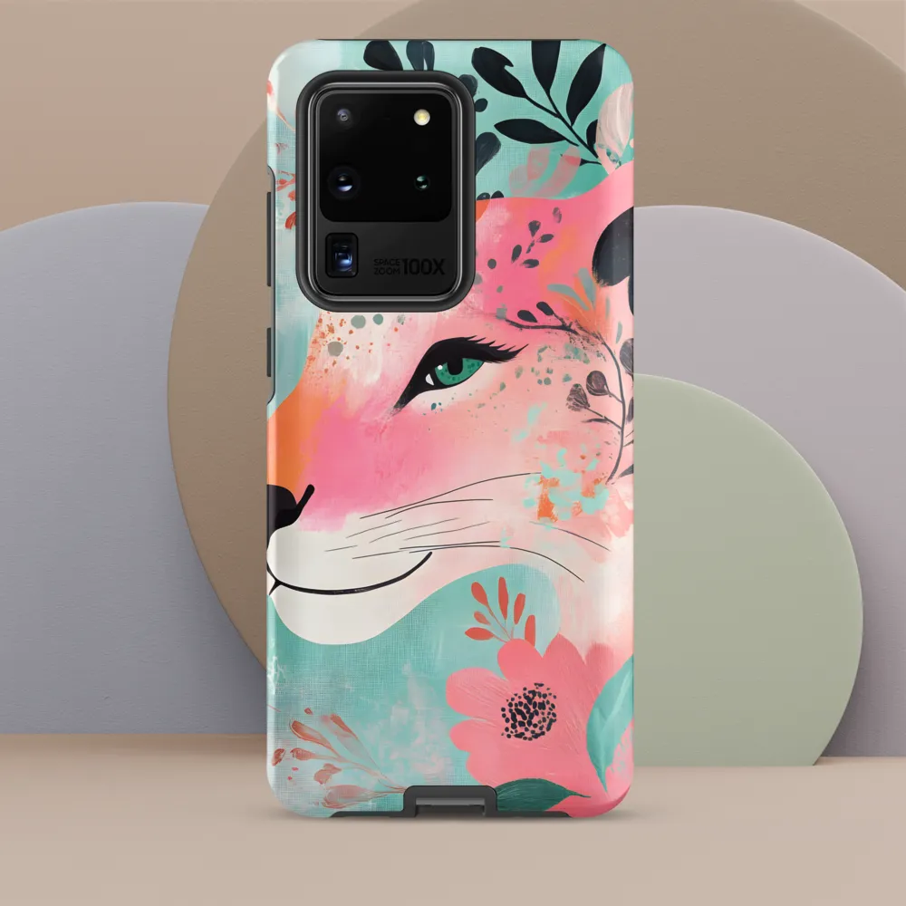 Whimsical Majesty: A Floral Lion