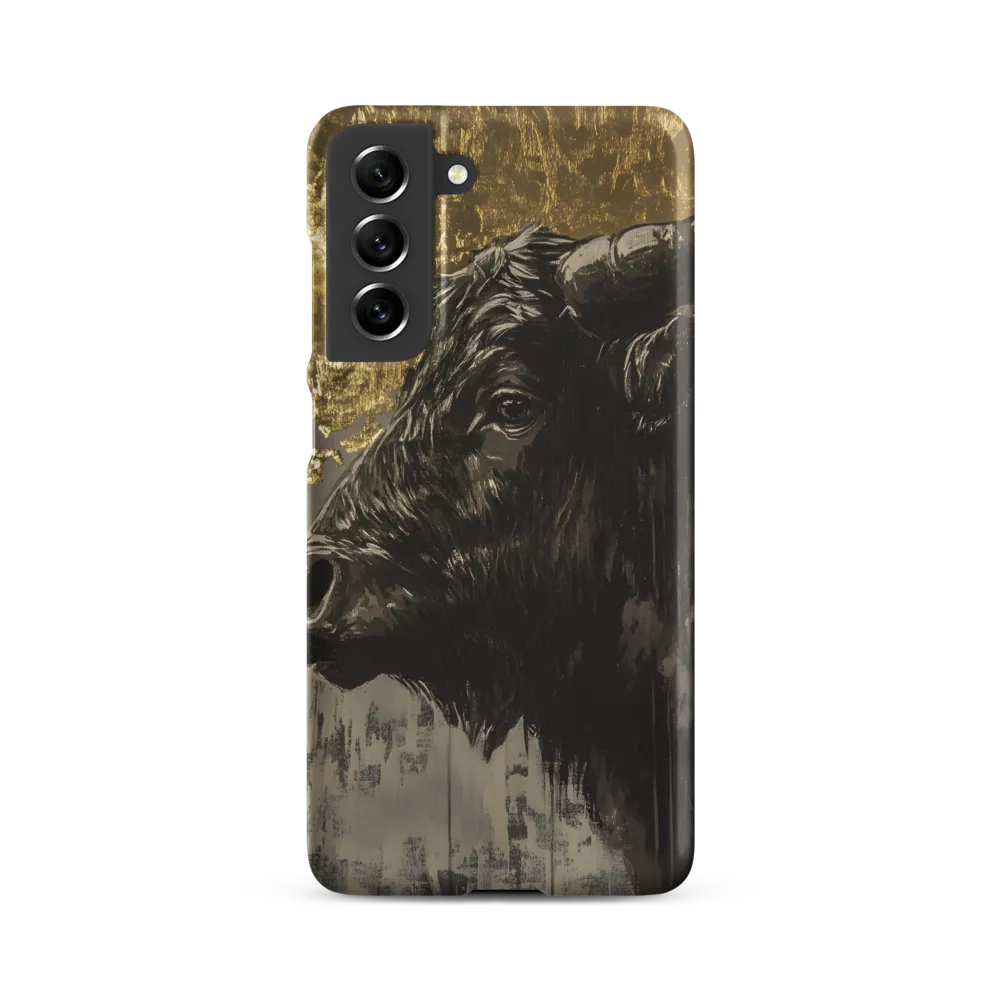 Majestic Bull Against the Golden Horizon