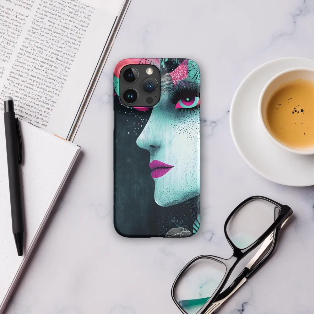 Mystical Beauty in Blue and Pink | Phone Case |  16 Pro Max | Snap Case | Matte