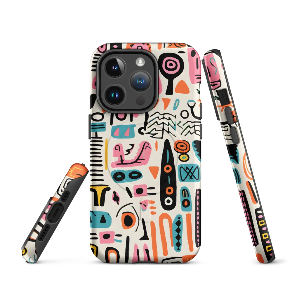 Kaleidoscope of Shapes | Phone Case |  14 Pro | MagSafe® Tough Case | Matte