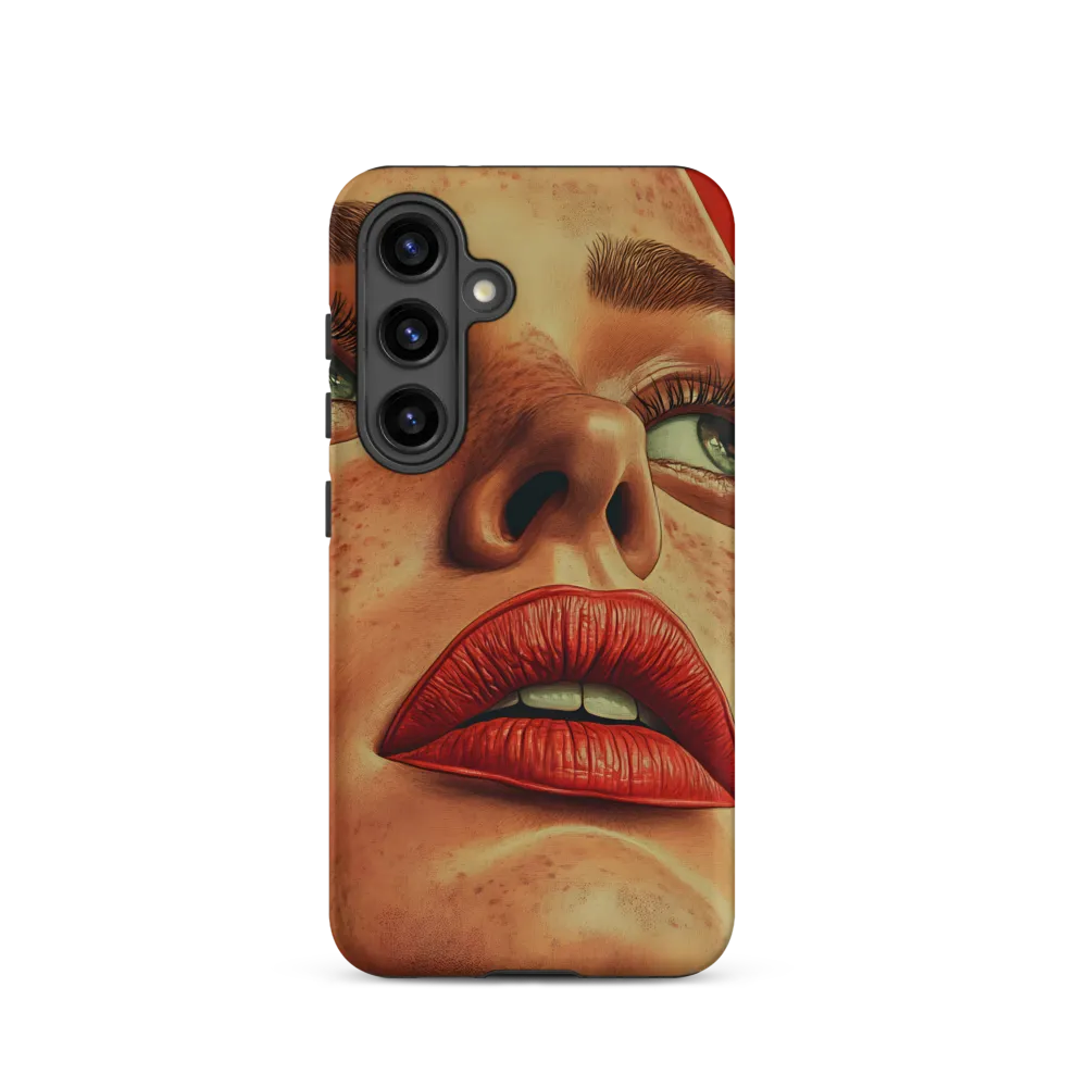 Red Intensity: A Portrait of Elegance