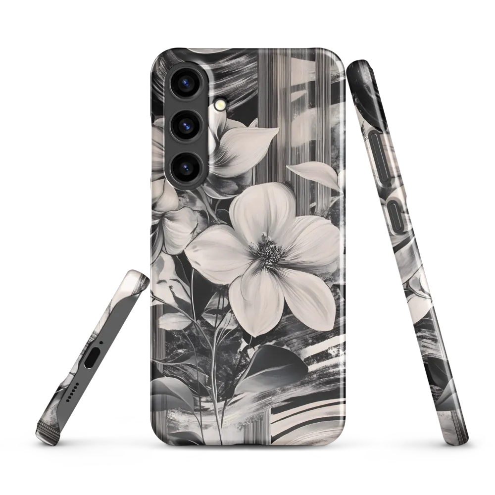 Ethereal Bloom: A Dance of Monochromes