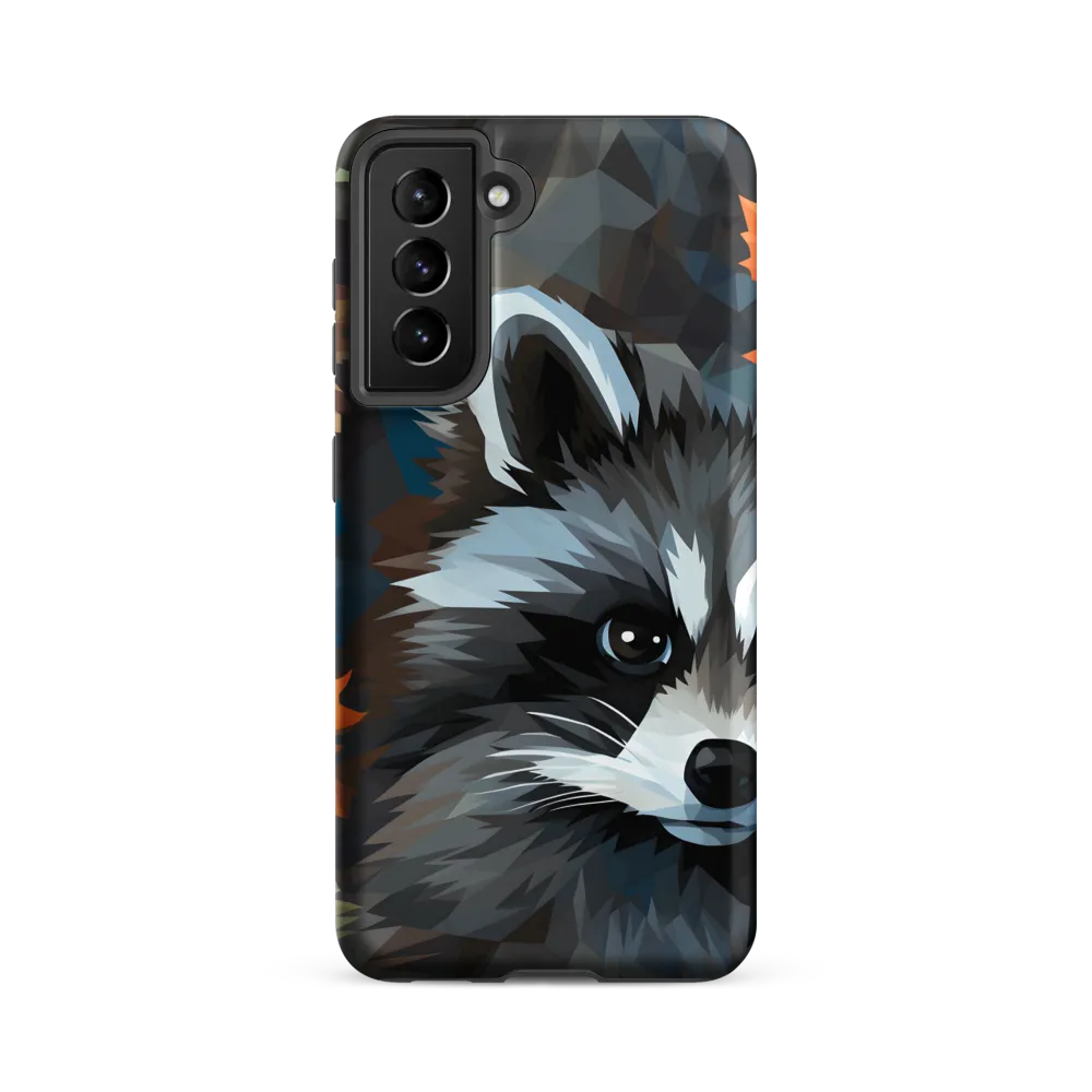 Whispers of Autumn: The Raccoon's Gaze