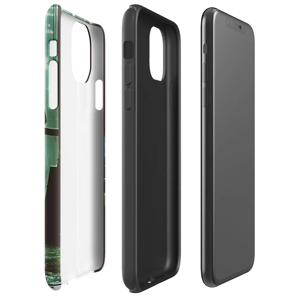 Silent Contemplation in a Futuristic Dystopia | Phone Case |  11 Pro Max | Tough Case | Glossy