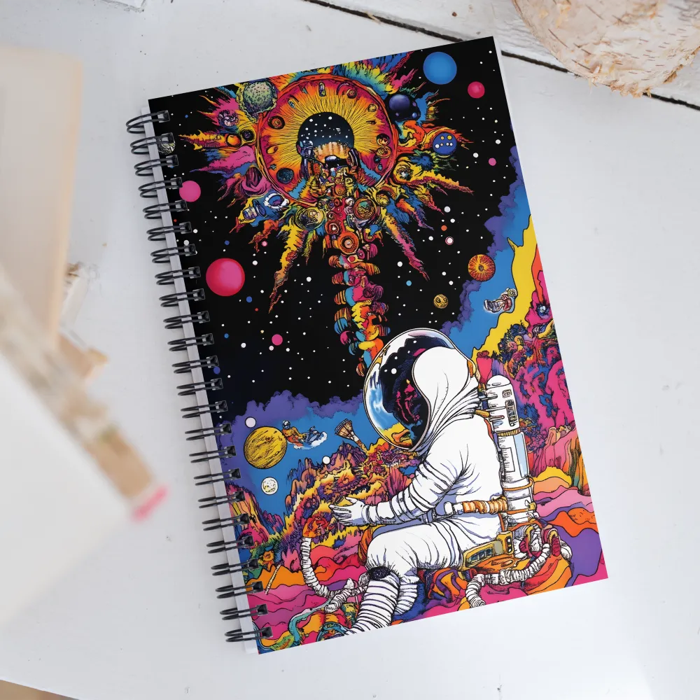 Cosmic Wonder: An Astronaut's Journey Through Color | Spiral Notebook