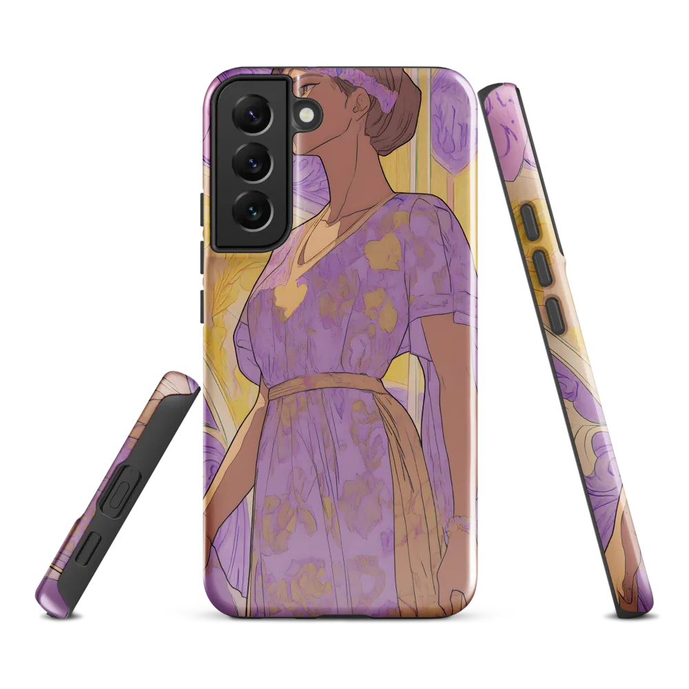 Elegance in Floral Harmony | Phone Case |  S22 Plus | Tough Case | Glossy