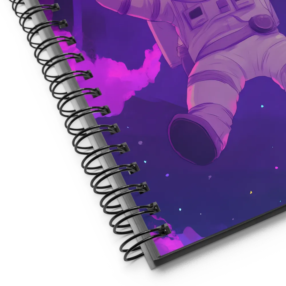 Swinging Through the Cosmos | Spiral Notebook