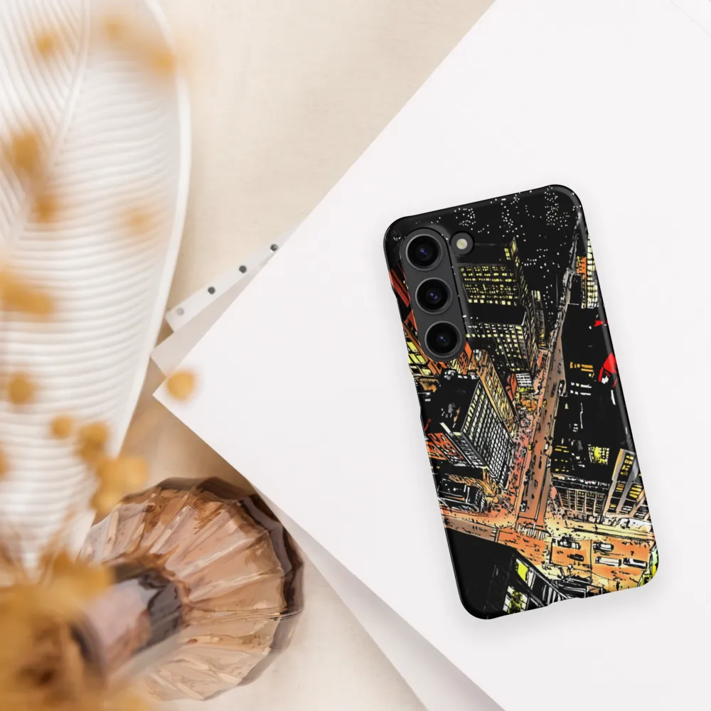 Urban Nightscape: A Bird's-eye View