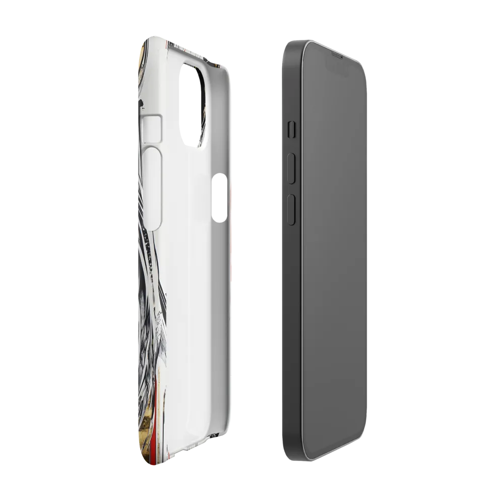 Ethereal Majesty: The Abstract Zebra | Phone Case |  13 | Snap Case | Glossy
