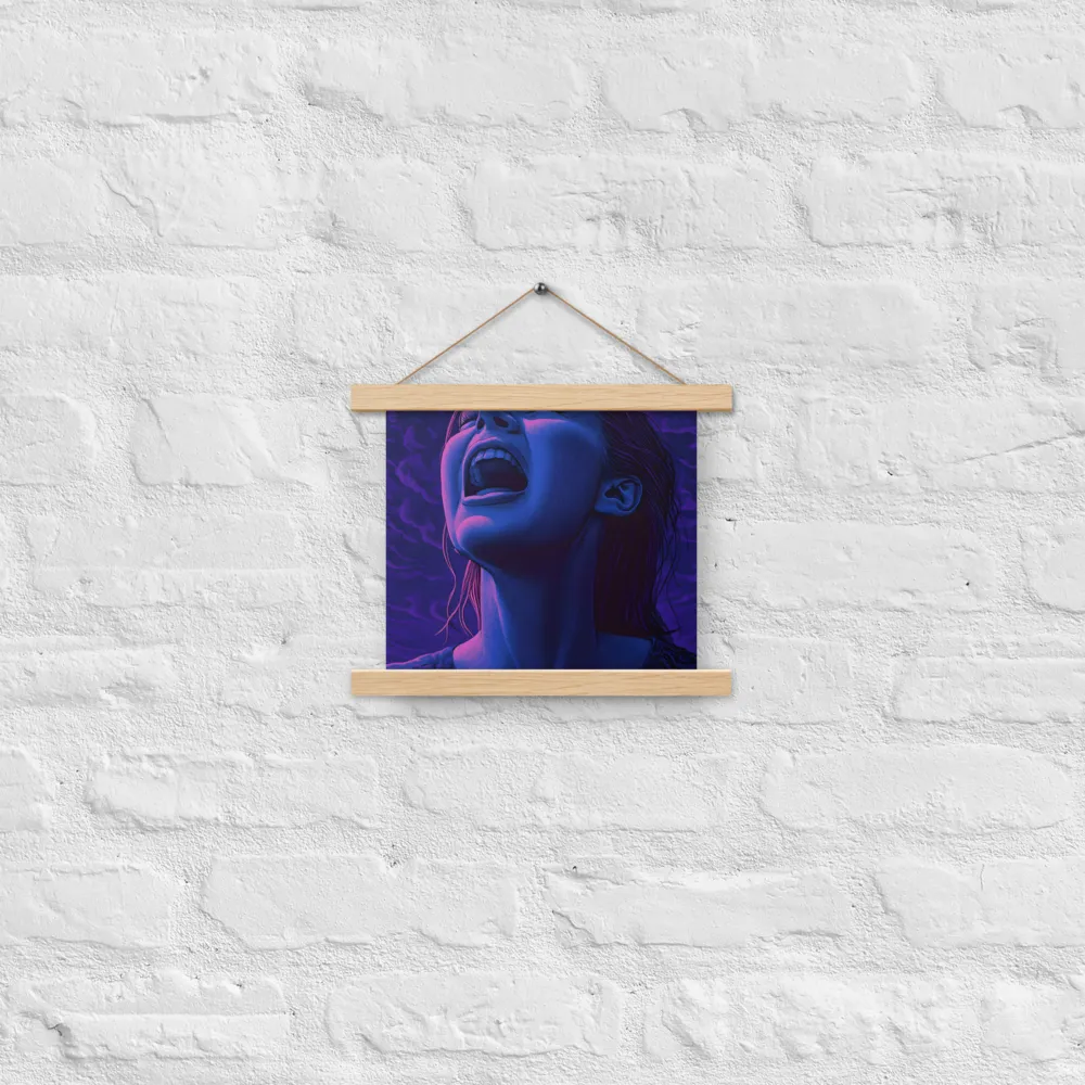 Echoes of Anguish | Poster With Oak Wood Hanger | 10″×10″
