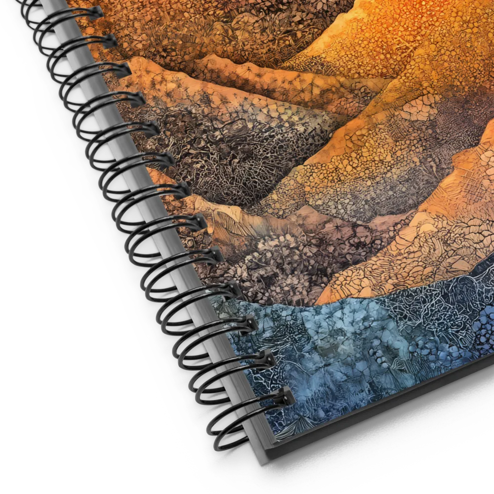 Serene Peaks of Color | Spiral Notebook