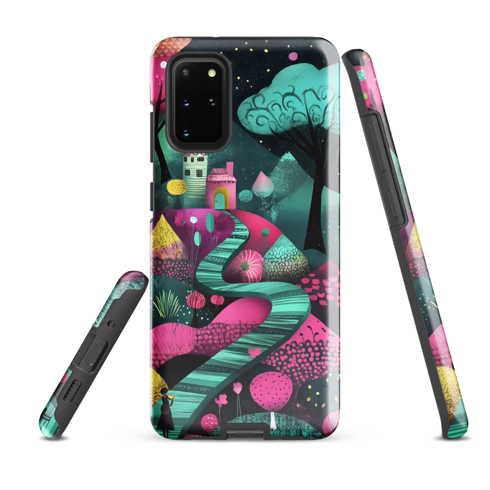 Whimsical Journey through Colorful Lands | Phone Case |  S20 Plus | Tough Case | Glossy