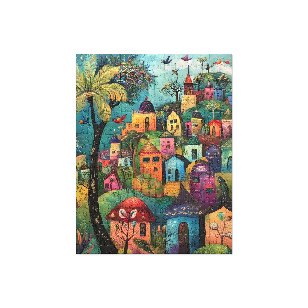 Whimsical Village Harmony | Jigsaw Puzzle | 252 pieces