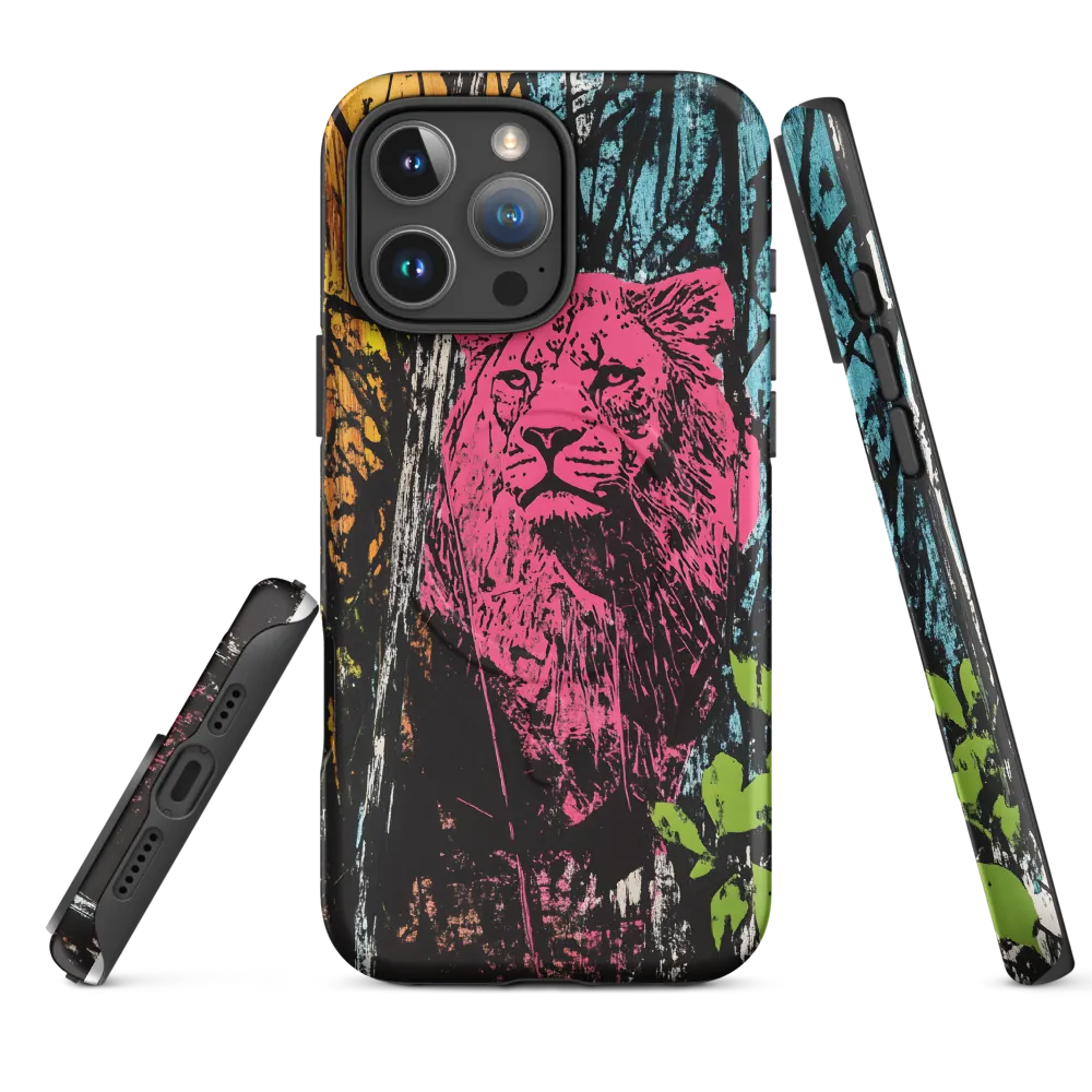 Fierce Vibrance: The Pink Lion