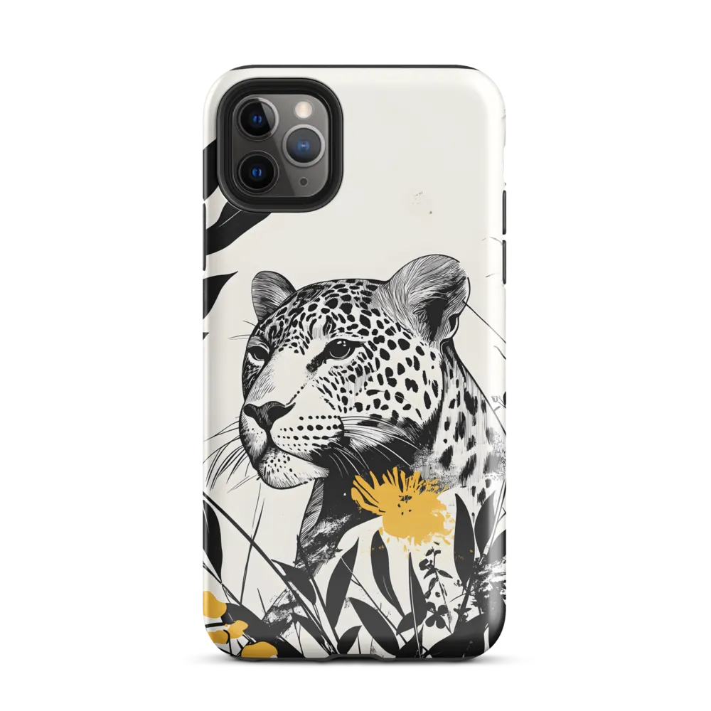 Majestic Leopard Amongst Flora | Phone Case |  11 Pro Max | Tough Case | Glossy