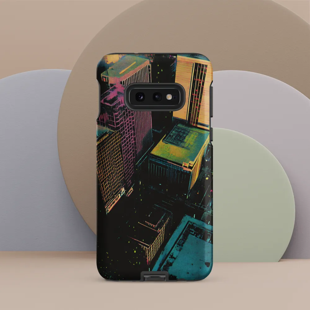 Neon Dreams: A City from Above