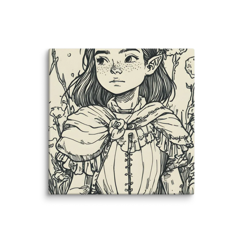 A Young Guardian of Nature | Canvas | 16″×16″