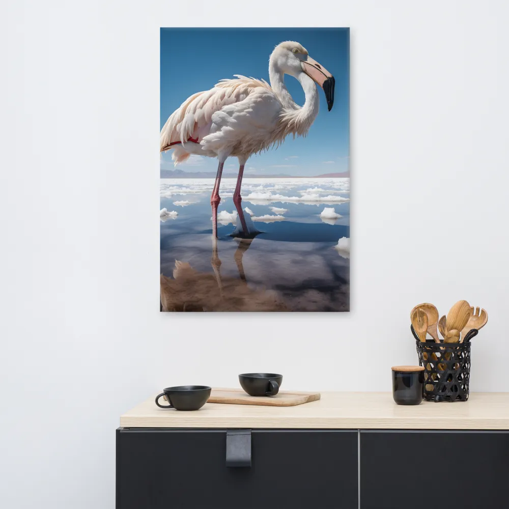 Graceful Solitude of a Flamingo