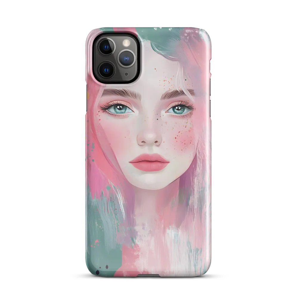 Dreamy Serenity: A Contemporary Portrait | Phone Case |  11 Pro Max | Snap Case | Glossy