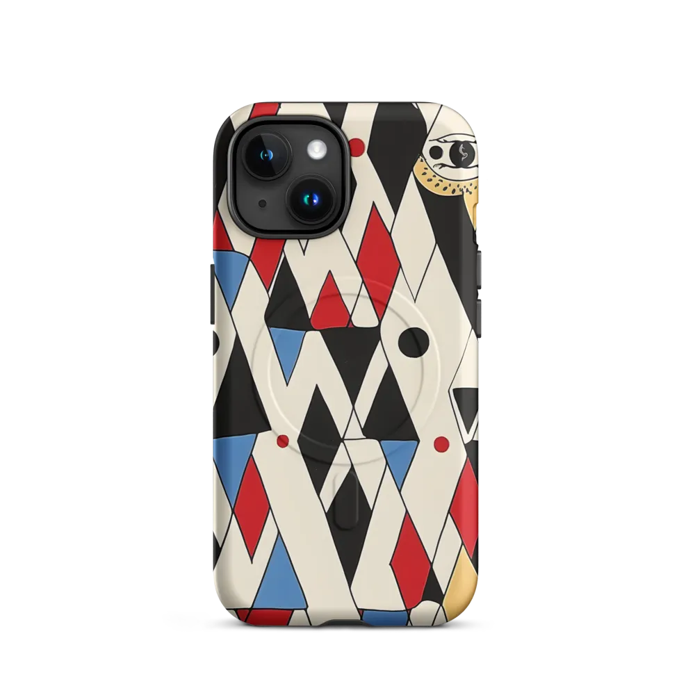 Dynamic Geometric Symphony | Phone Case |  15 | MagSafe® Tough Case | Matte
