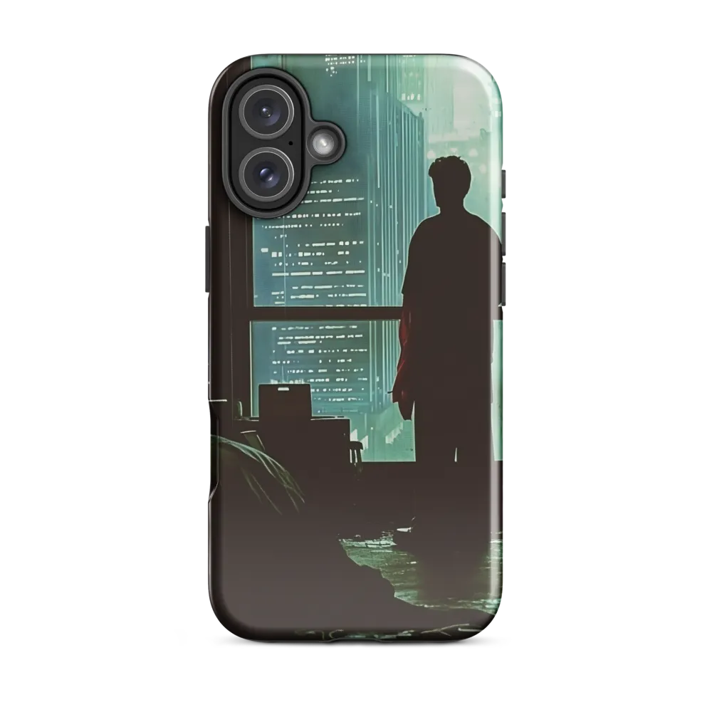Silent Contemplation in a Futuristic Dystopia