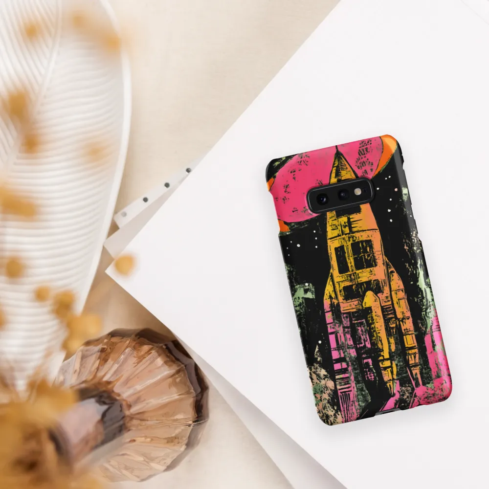 Cosmic Voyage: A Surreal Rocket Adventure | Phone Case |  S10e | Snap Case | Matte