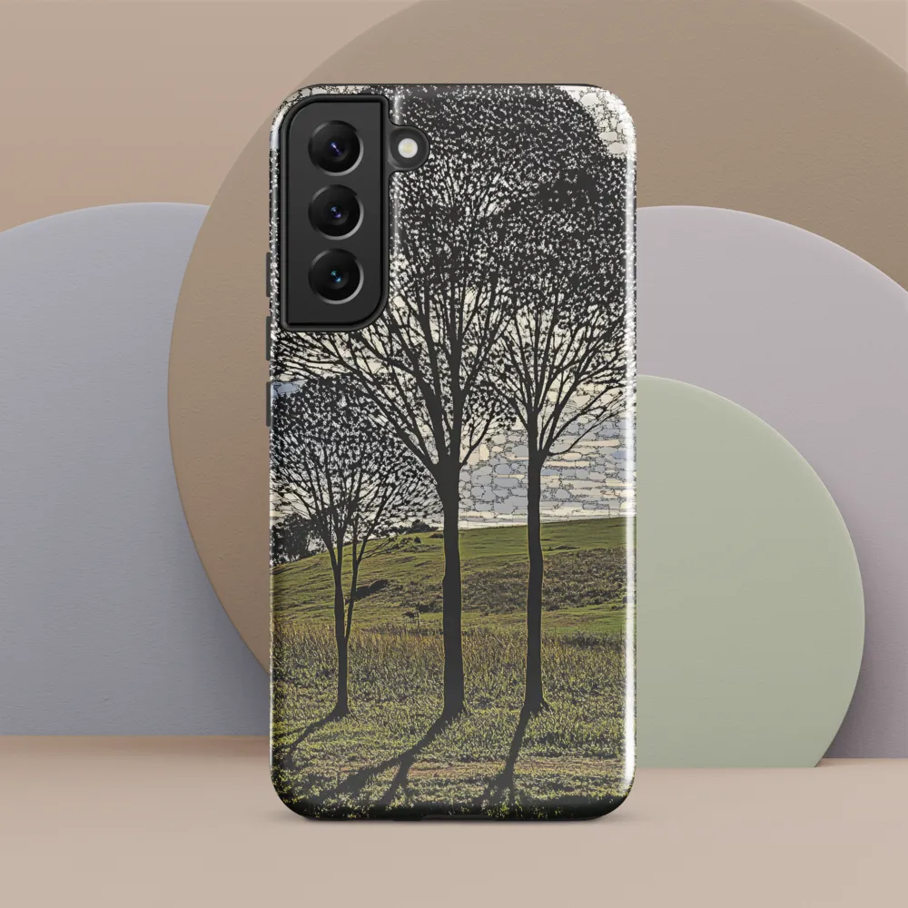 Tranquil Shadows: A Silhouette of Nature