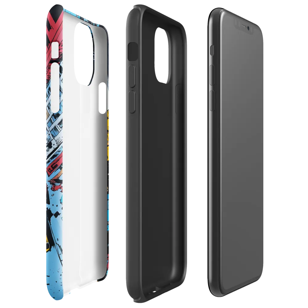 Urban Chaos: Aerial View of City Life | Phone Case |  11 Pro Max | Tough Case | Glossy