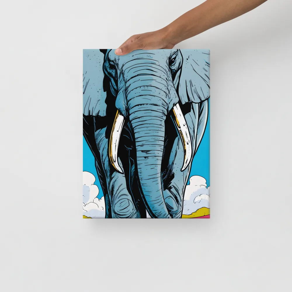 Majestic Presence: The Elephant | Canvas | 12″×16″