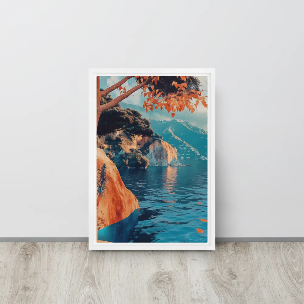 Elysian Waterscape | Canvas with White Frame | 12″×18″