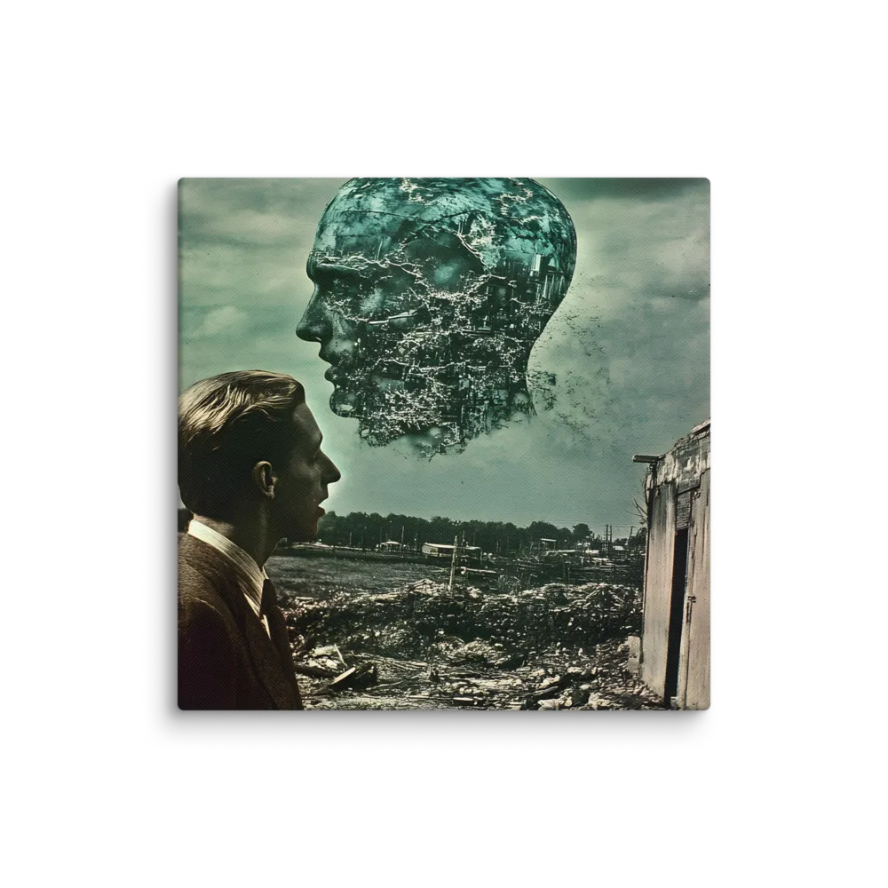 Ethereal Reflections: Identity in a Fragmented World | Canvas | 8″×8″