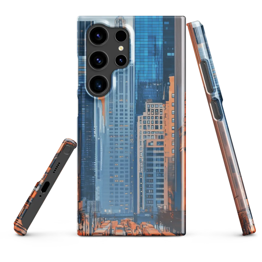 Urban Symphony in Blue and Orange