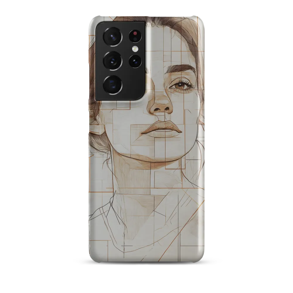 Geometric Serenity: A Minimalist Portrait