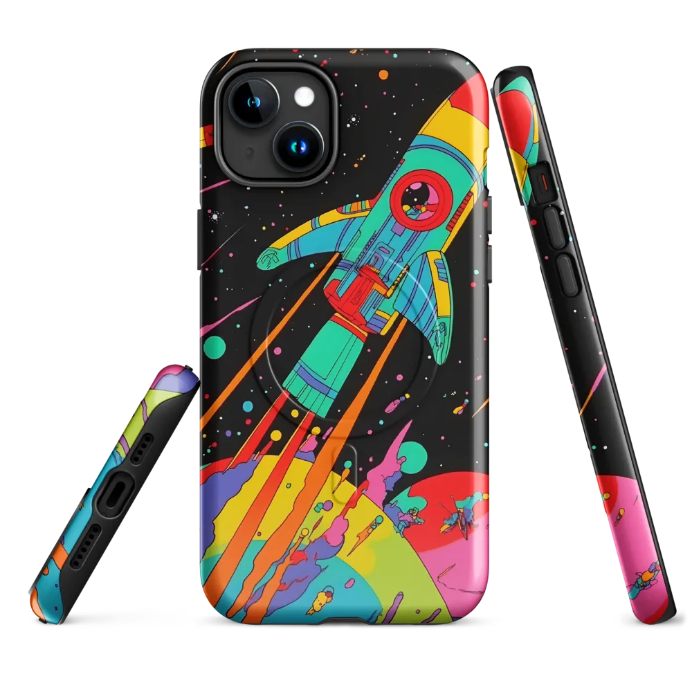 Cosmic Voyage: The Neon Lift-Off