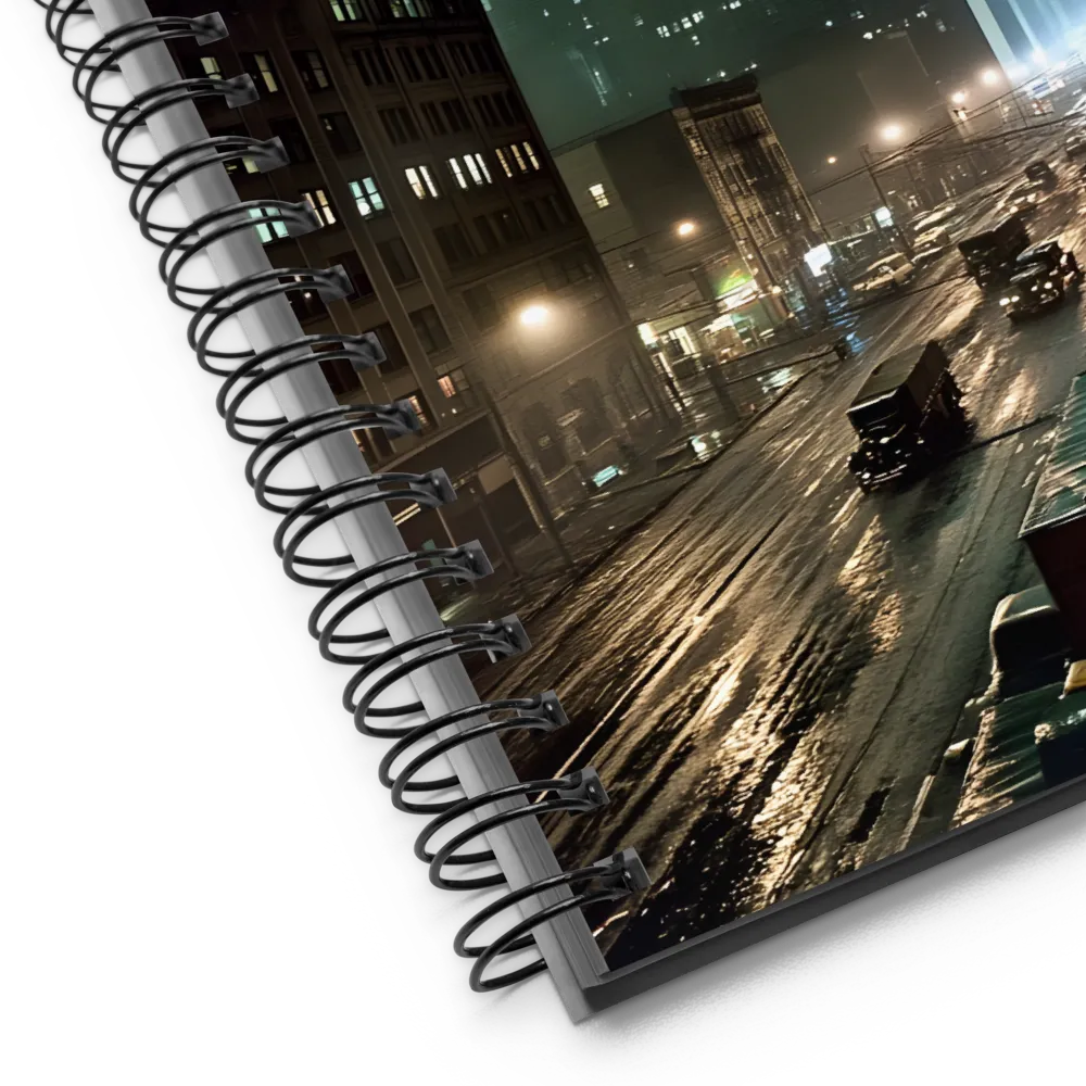 City of Shadows: A Nocturnal Symphony | Spiral Notebook