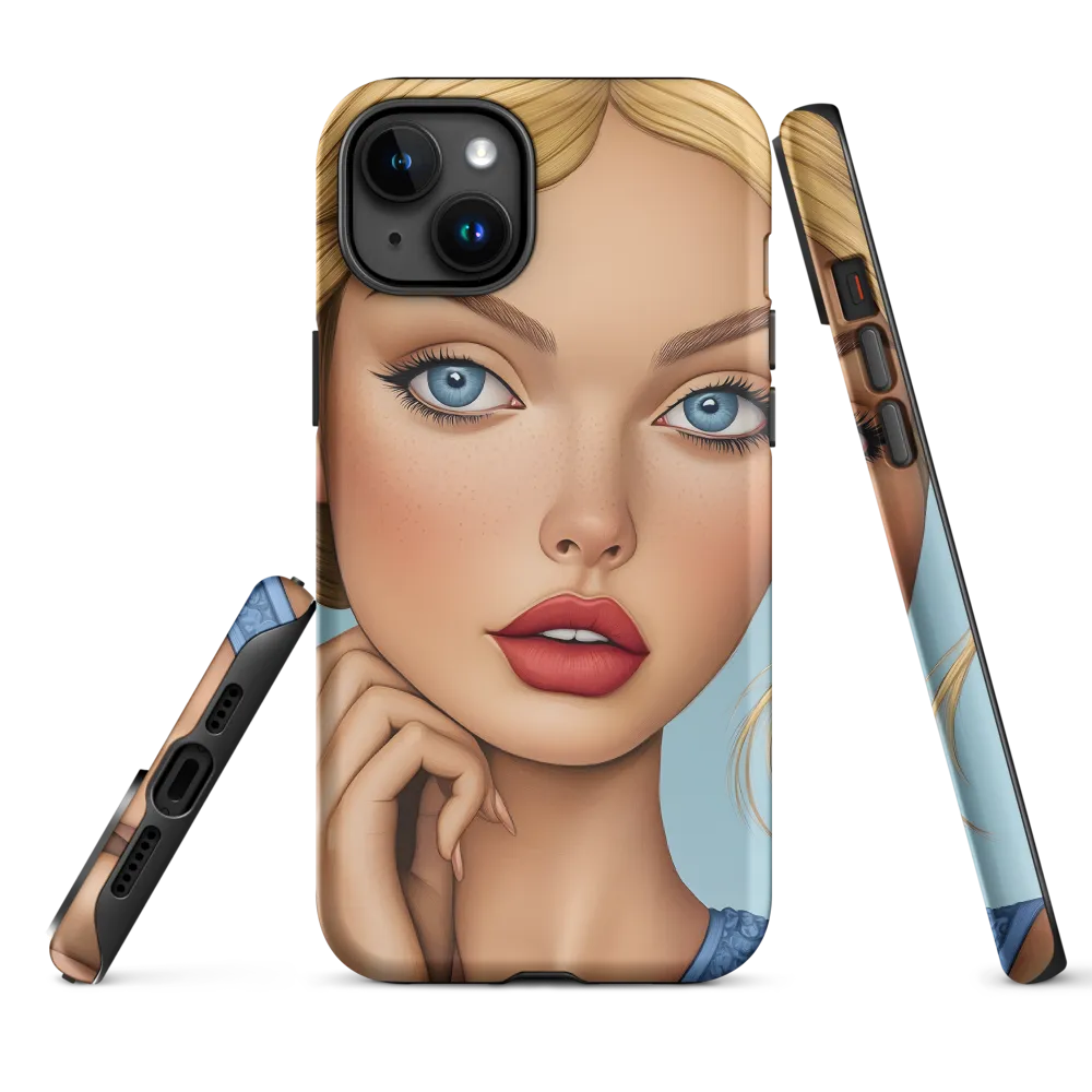 Serenity in Blue | Phone Case |  15 Plus | Tough Case | Matte