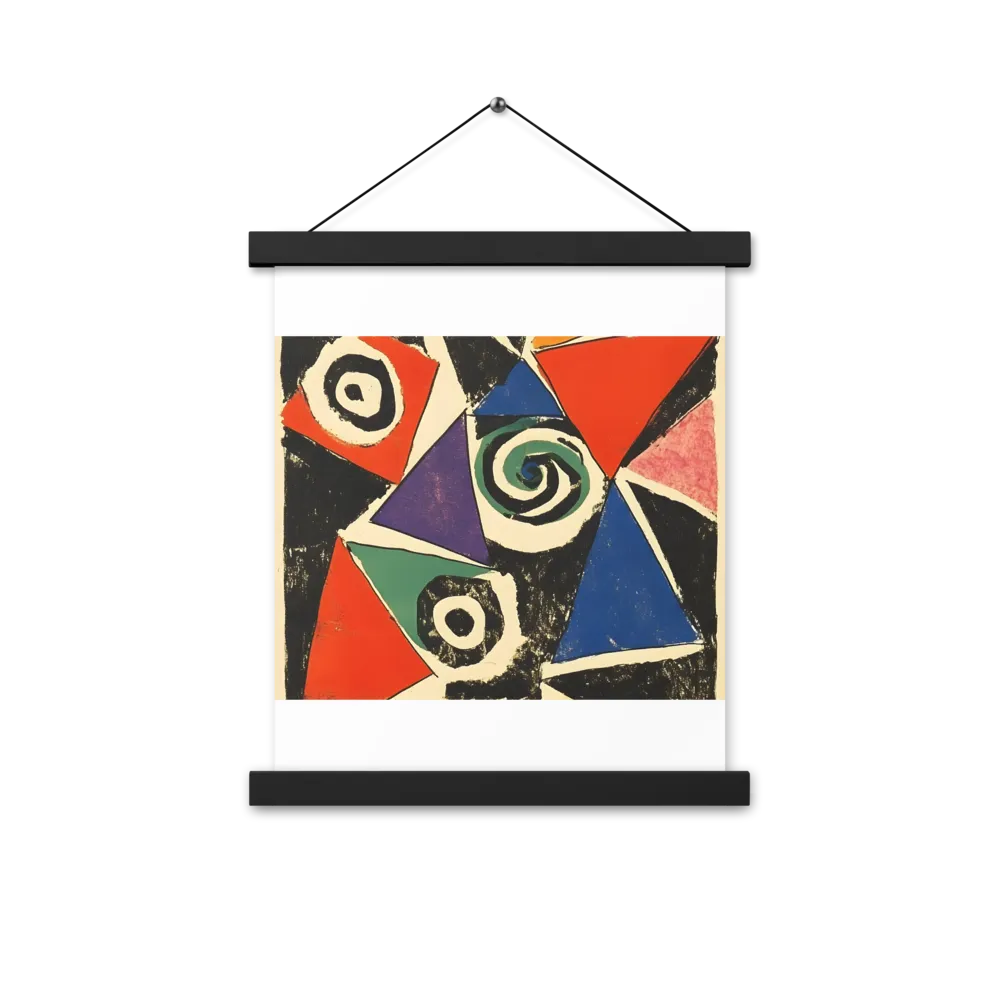 Dynamic Geometric Abstraction | Poster With Black Wood Hanger | 11″×14″