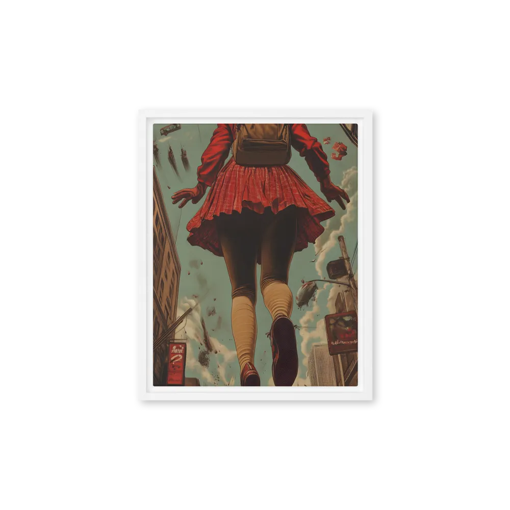 Flight of the Urban Dreamer | Canvas with White Frame | 11″×14″