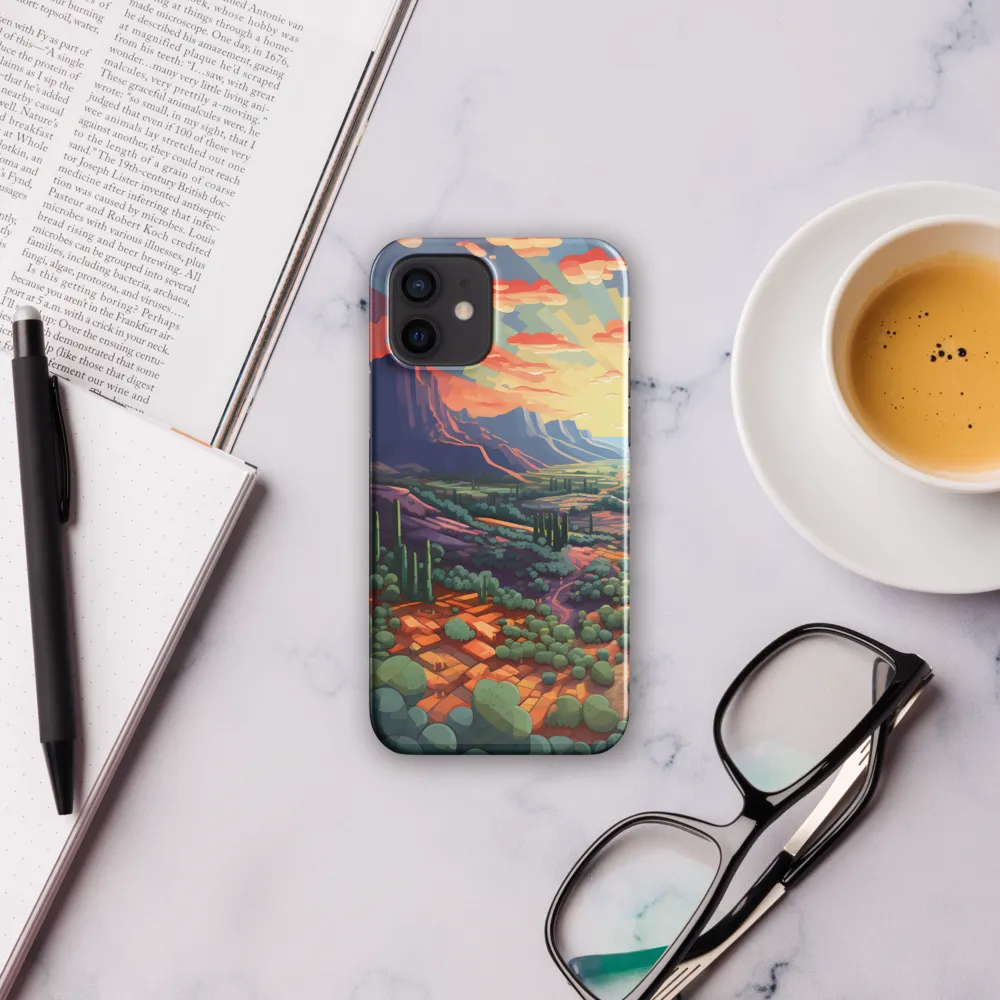 Desert Serenity at Dusk | Phone Case |  12 | Snap Case | Glossy