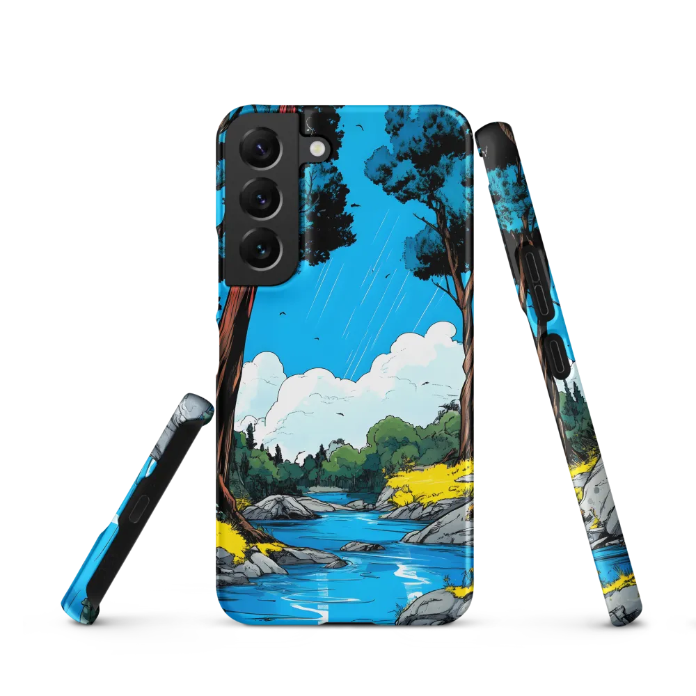 Tranquil River in a Comic Landscape