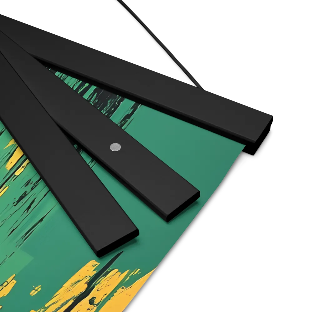 Journey of Silhouettes | Poster With Black Wood Hanger | 16″×16″