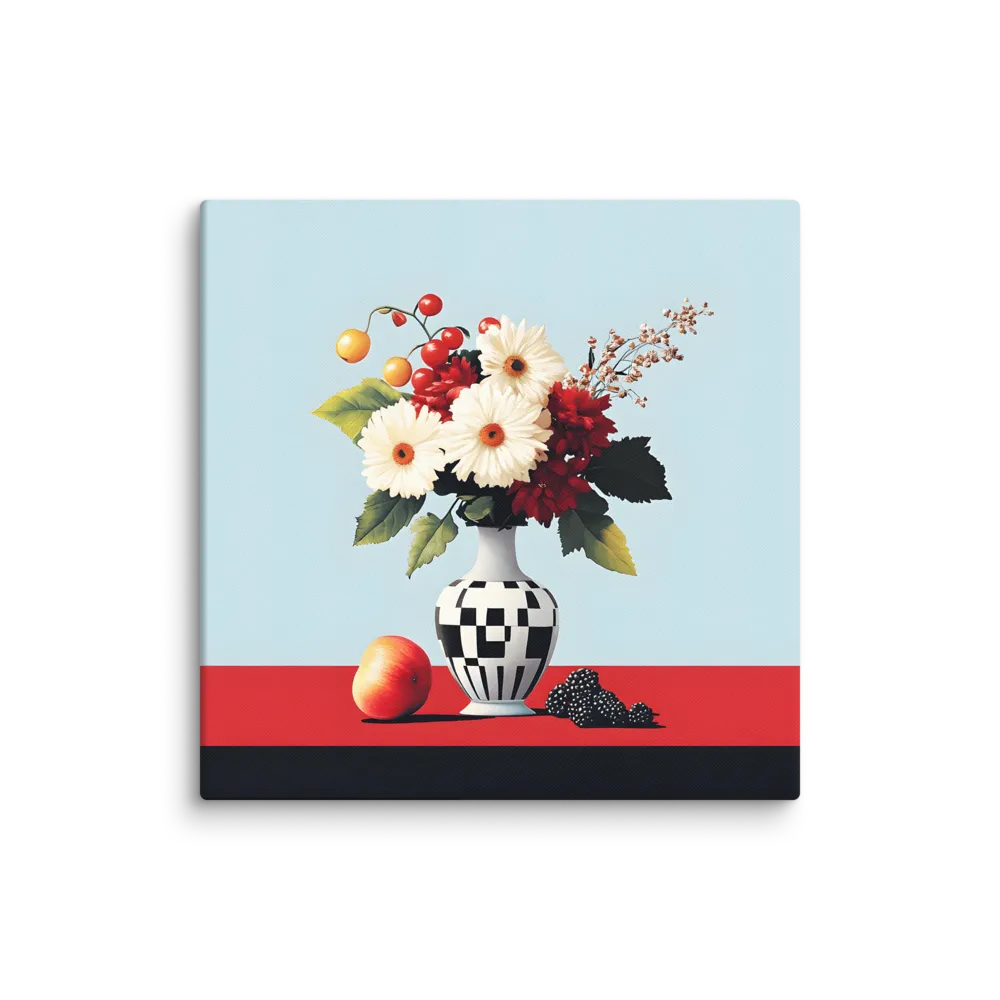 Floral Symphony: A Modern Still Life | Canvas | 36″×36″