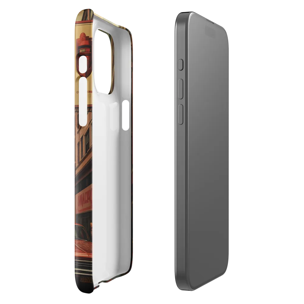 Nostalgic Cityscape: Reflections of a Forgotten Era | Phone Case |  15 Pro Max | Snap Case | Glossy