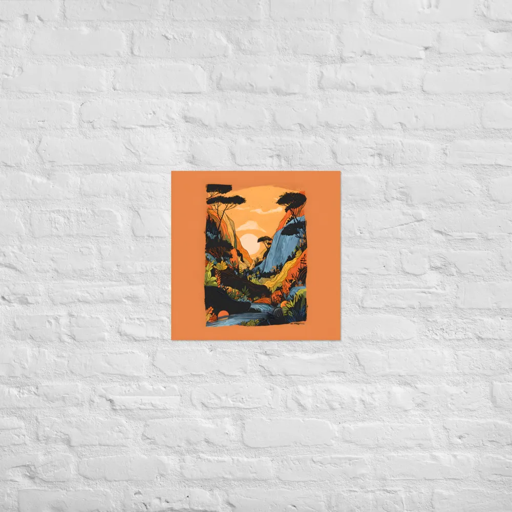 Sunlit Valley 
 Poster | 18″x 18″