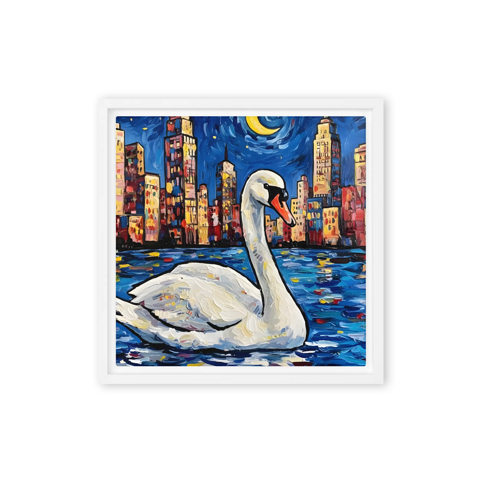 City Serenade 
 Canvas with White Frame