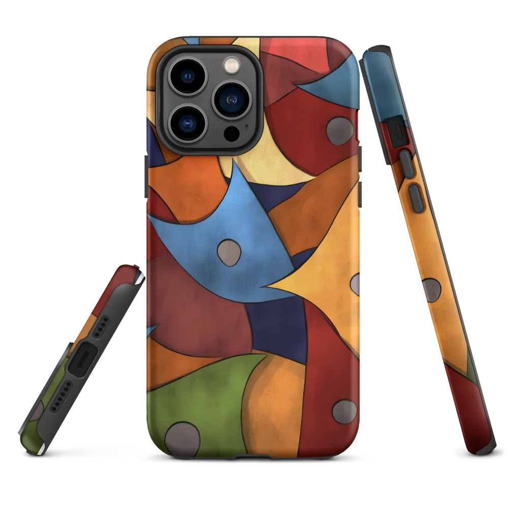 Vibrant Interplay of Shapes | Phone Case |  13 Pro Max | Tough Case | Matte