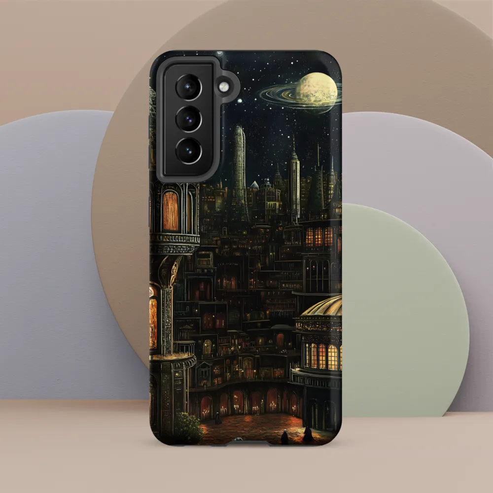 Celestial Enigma: A Surreal Cityscape