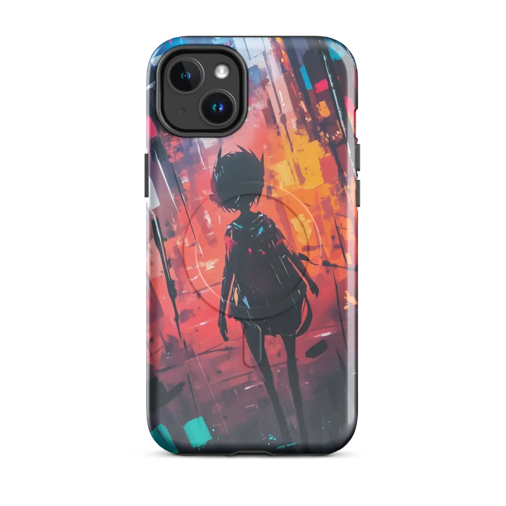 Silhouette in the Urban Abyss | Phone Case |  14 Plus | MagSafe® Tough Case | Glossy