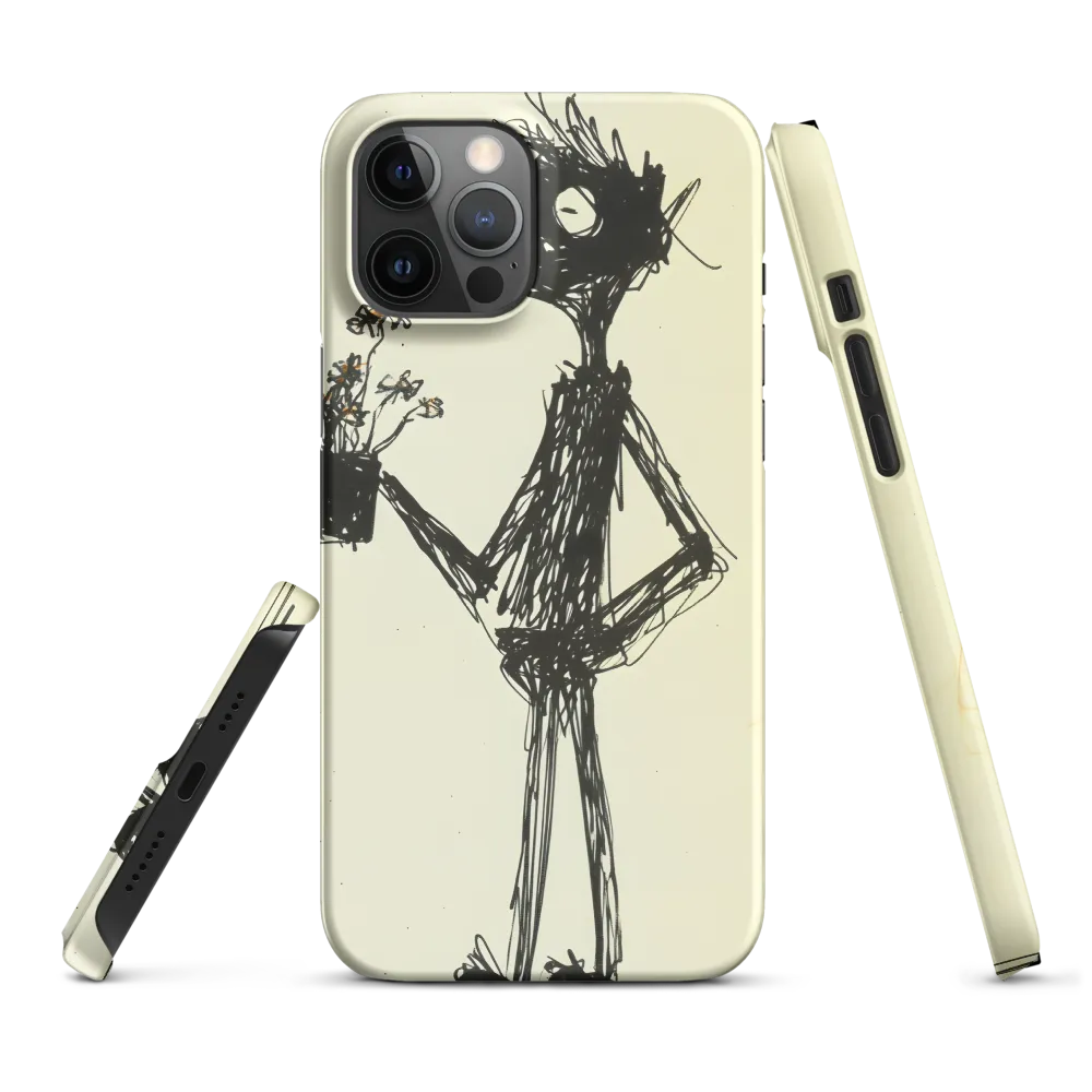 Whimsical Figure with Flowers